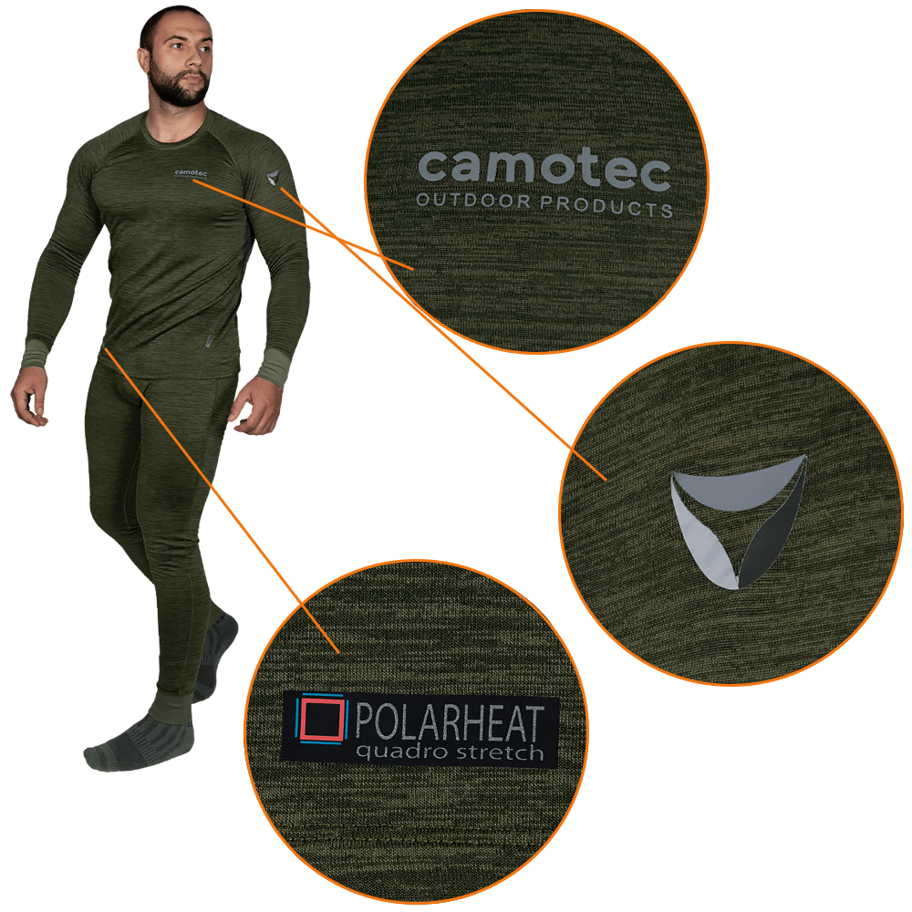 Термобілизна Polarheat QS Pro 2.0 Олива Меланж - Зображення 5