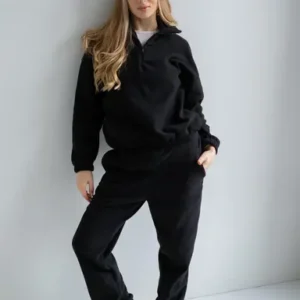 Теплий жіночий костюм з дабл флісу (Кофта + Штани) / Зимовий флісовий комплект для дому та прогулянок