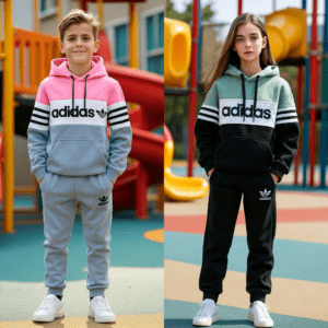 Теплий дитячий спортивний костюм Adidas на флісі / Утеплений костюм Адідас для хлопчика / дівчинки