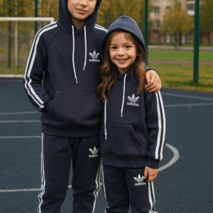 Зимовий Дитячий костюм Худі і штани з лампасом