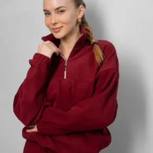 Жіночий теплий зимовий костюм вільного крою з кофтою та штанами палаццо з дабл флісу