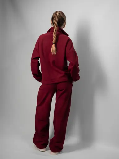 Теплий зимовий комплект вільного крою (Кофта + Штани Палаццо) - Зображення 10