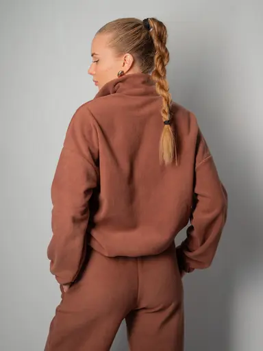 Теплий зимовий комплект вільного крою (Кофта + Штани Палаццо) - Зображення 6