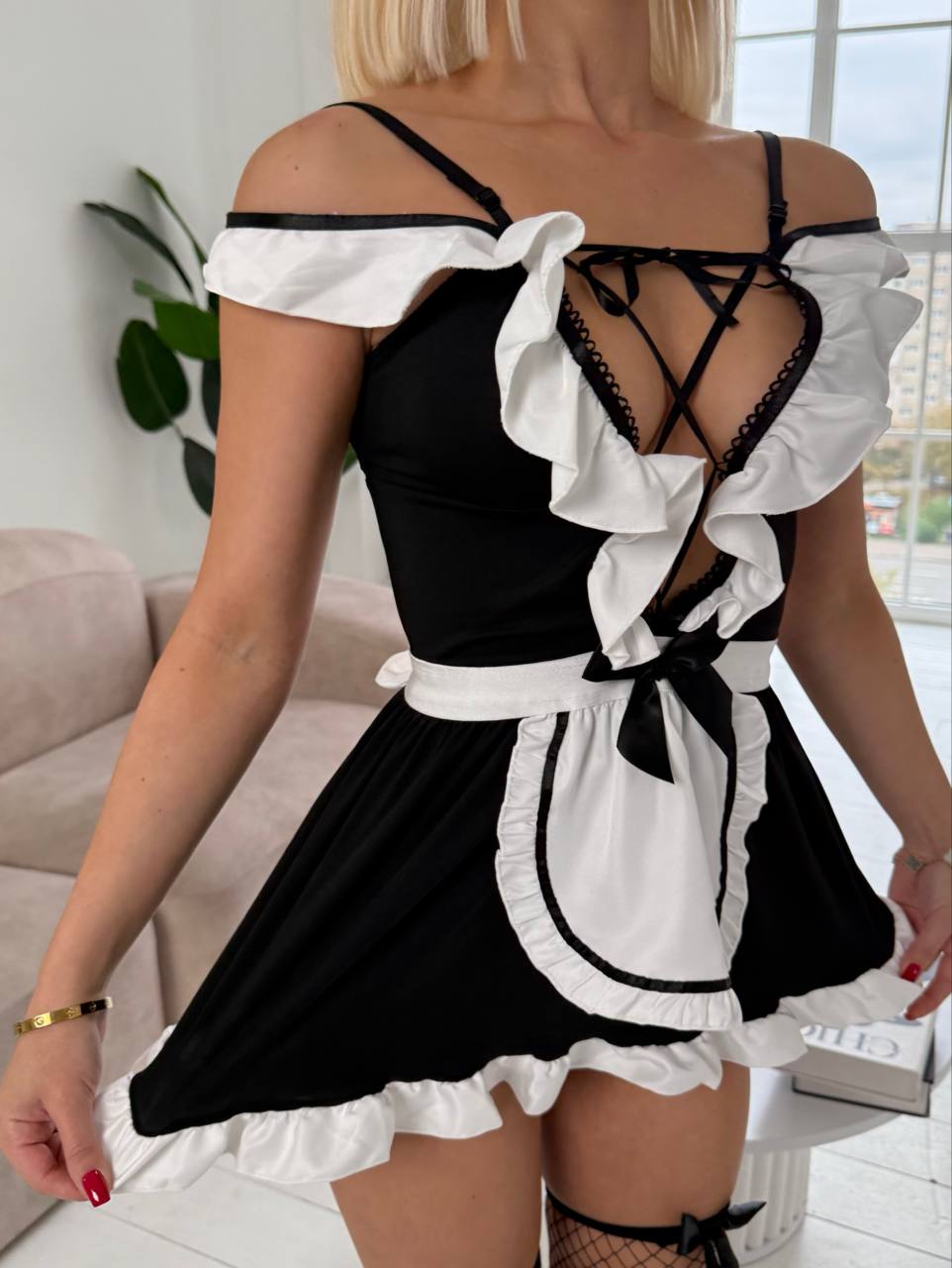 Еротичний костюм Покоївки (5-в-1) - Зображення 6